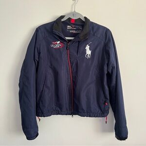 2005 Women’s US Open Ralph Lauren RLX Full Zip Windbreaker Jacket Navy Blue